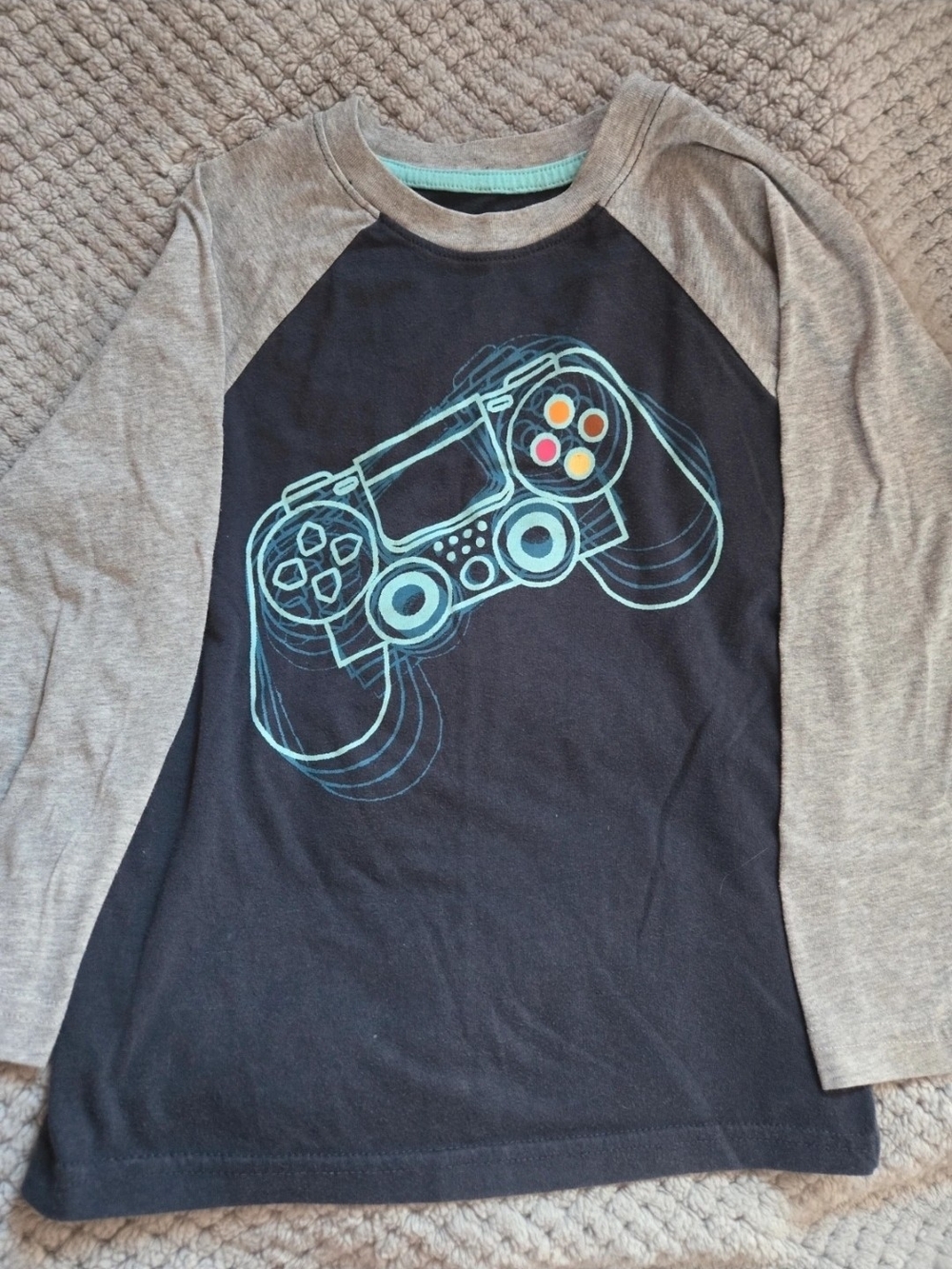 There Abouts Boys Long Sleeve PlayStation Controller Graphic Tee XS 6/7